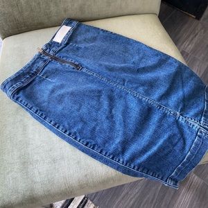 The Casting by Aritzia Jean pencil skirt